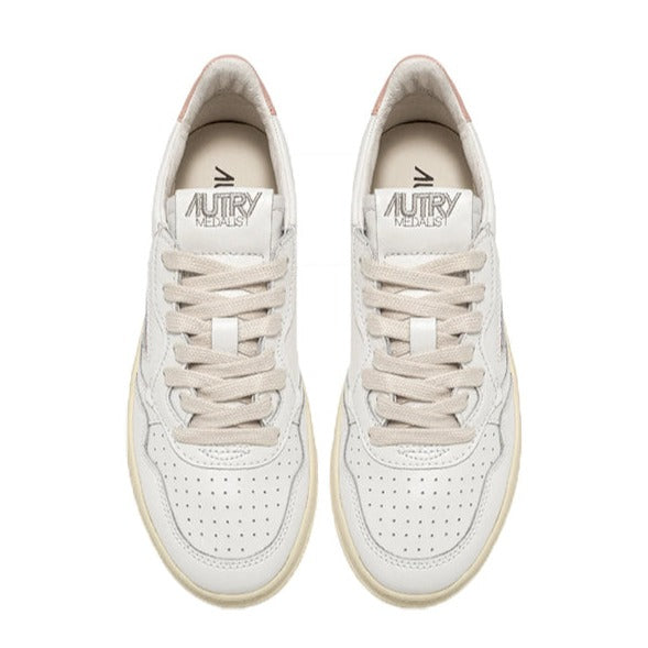AUTRY Sneakers Medalist Blanc / Rose