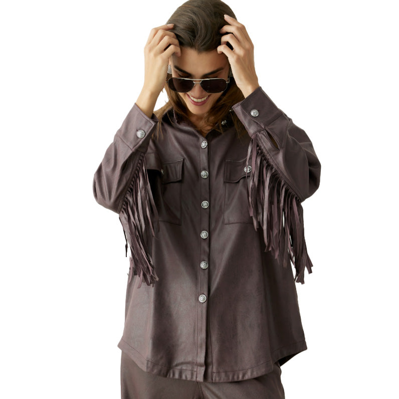 BSB Chemise en Sky Frangée
