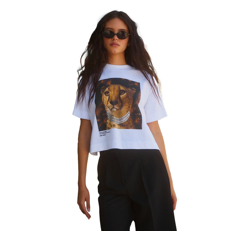 BSB T-shirt Oversize Léopard