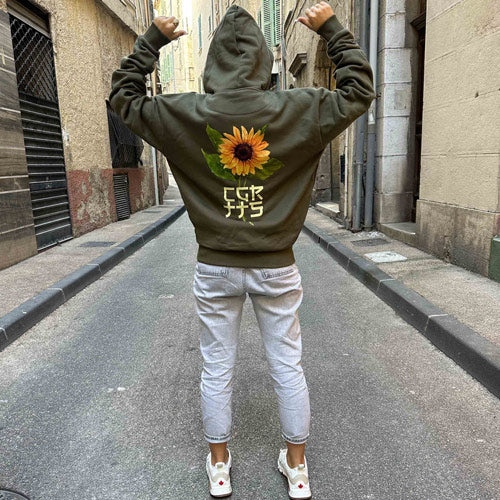 CGRTTS Sweat à capuche oversize "SUNFLOWER"