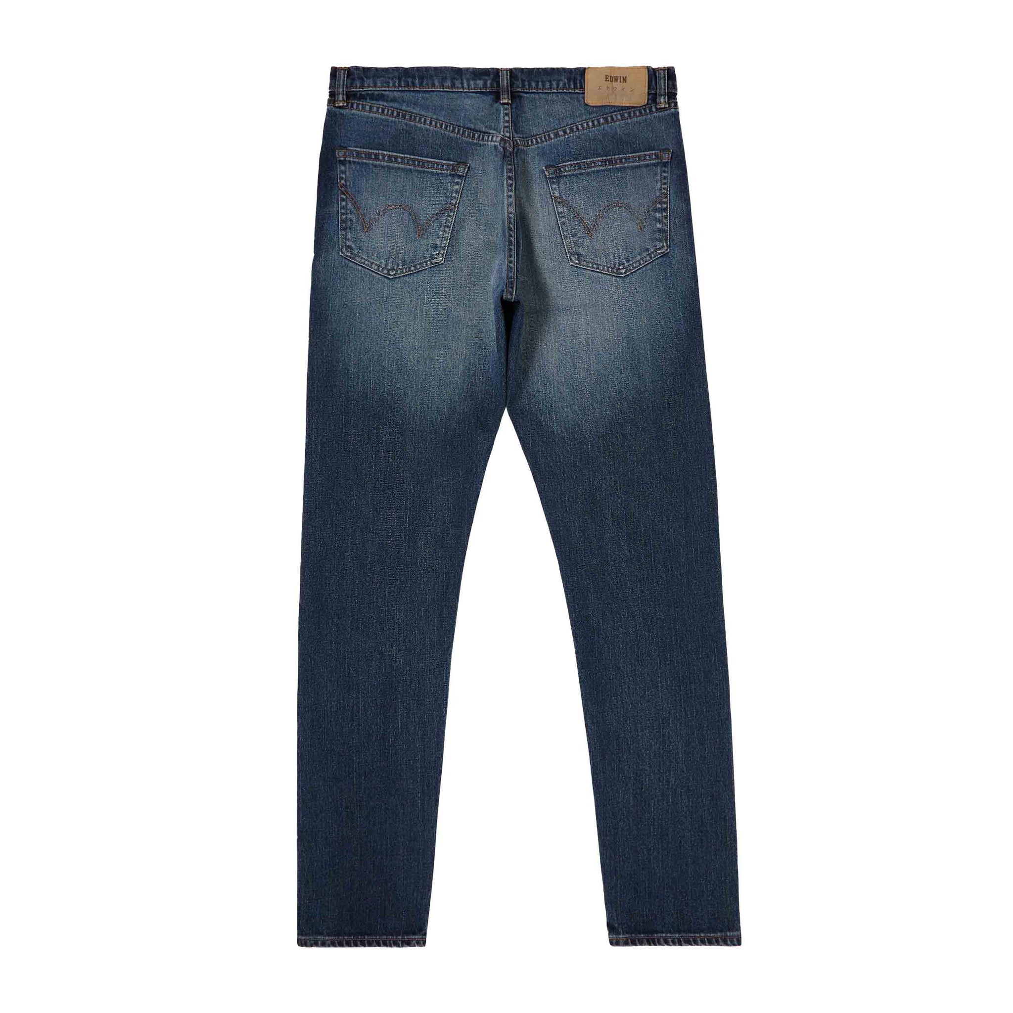 EDWIN Jean Slim Tapered Kaihara Pure Indigo Blue dark use