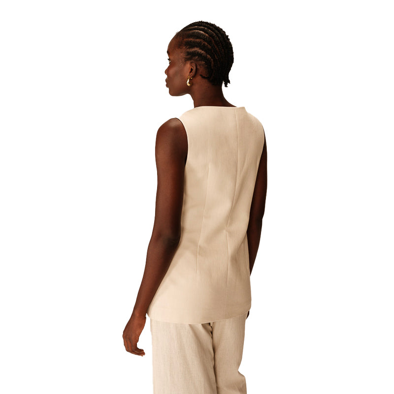 GRACE & MILA Gilet en Lin Paz