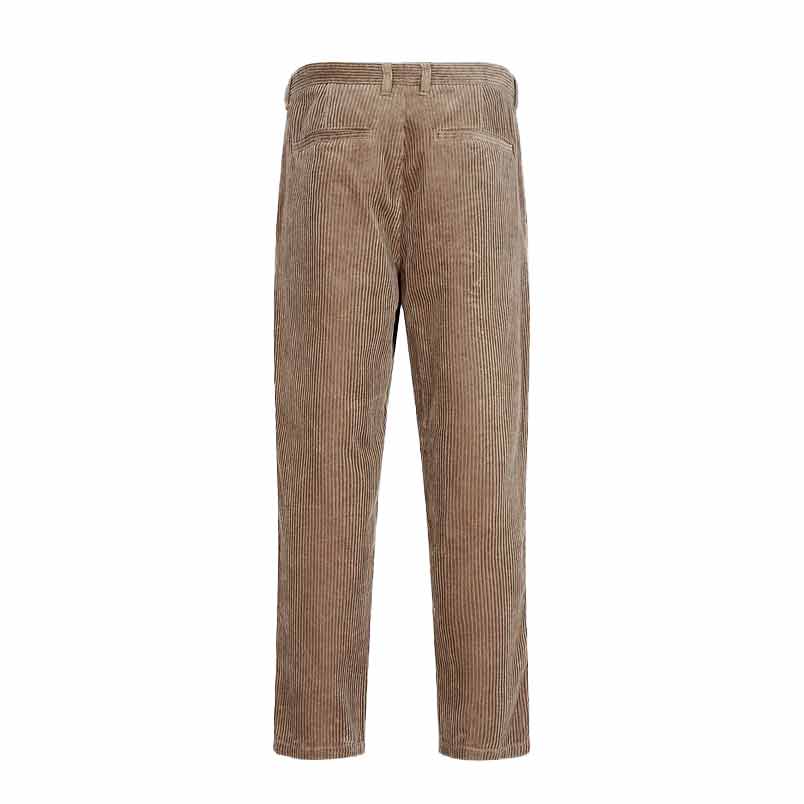 Pantalon Habillé Homme St Croix - Velours Côtelé Marron - Taille 34 (intérieur 30") - Plissé Devant - Made In Italy - Occasion Très Bon état
