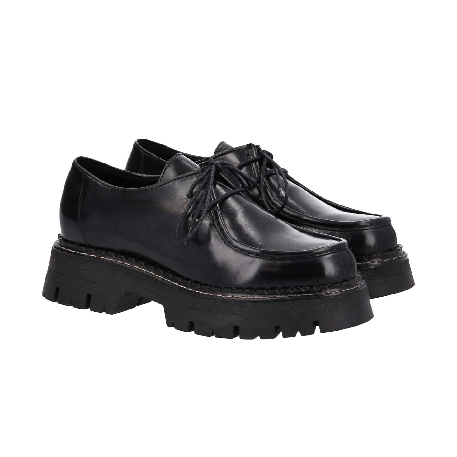 SCHMOOVE Mocassins Denia Lacets Noir