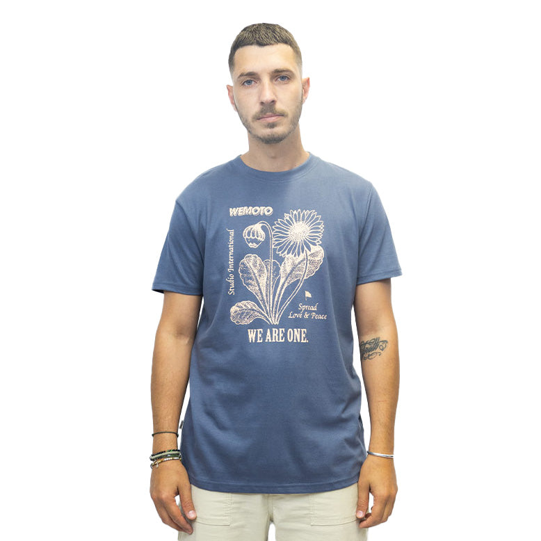 WEMOTO T-shirt Spread couleur blue stone