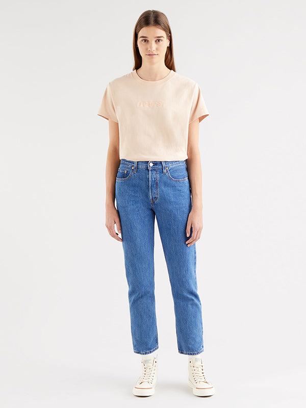 LEVIS 501 Cropped (Mid Stone)