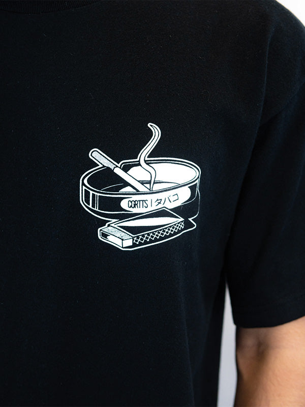 CGRTTS T-Shirt oversize Ashtray couleur noir - L'A-Dress Concept Store