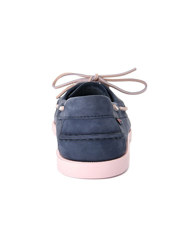 SEBAGO Chaussures Docksides couleur bleu marine / rose