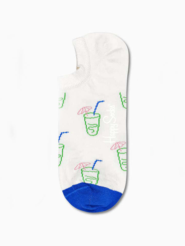 chaussettes motifs limonade couleurs blanc, verts et bleu