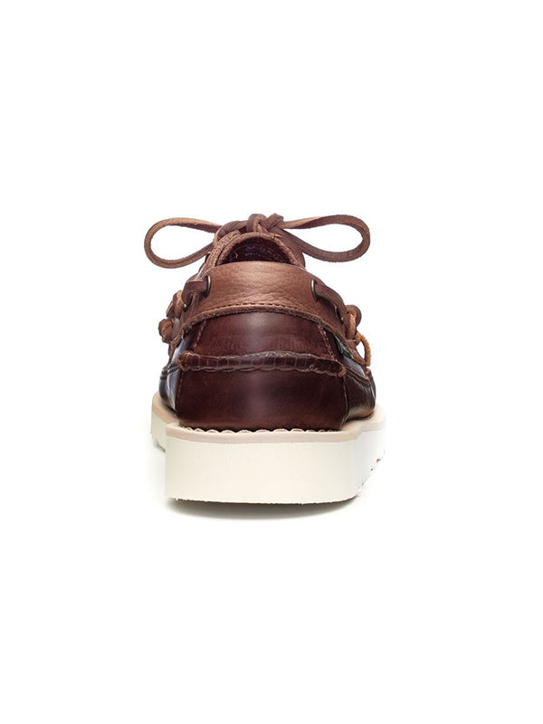 Mocassin Sebago marron vue de l'arrière - L'A-Dress Concept Store