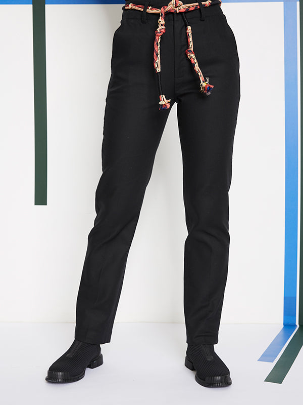 Pantalon Jules noir à cordon LABDIP - L'Adress Concept Store